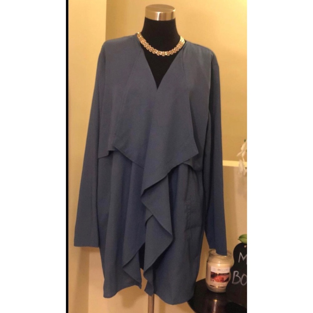 Blue Cardigan Blazer